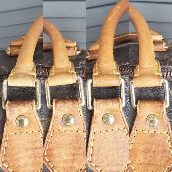 Authentic LOUIS VUITTON Monogram Speedy 35 Handbag - Picture 6 of 12